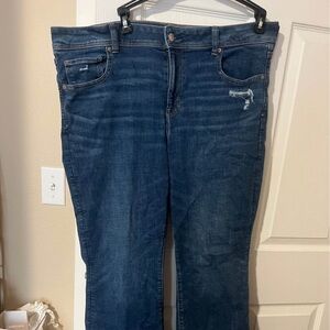 American Eagle Outfitters Dark Blue Boot Cut Jeans